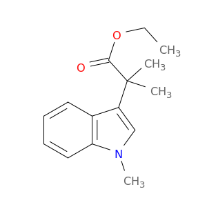ETHYL 2-METHYL-2-(1-METHYLINDOL-3-YL)PROPANOATE