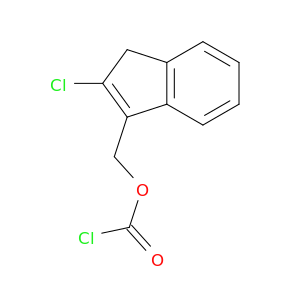 Carbonochloridic acid, (2-chloro-1H-inden-3-yl)methyl ester