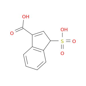 1H-Indene-3-carboxylic acid, 1-sulfo-