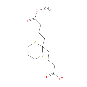 1,3-Dithiane-2,2-dibutanoic acid, monomethyl ester