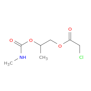 Aceticacid, chloro-, 2-[[(methylamino)carbonyl]oxy]propyl ester (9CI)