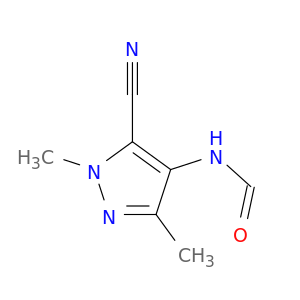 Formamide, N-(5-cyano-1,3-dimethyl-1H-pyrazol-4-yl)-