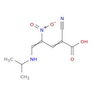 2,4-Pentadienoic acid, 2-cyano-5-[(1-methylethyl)amino]-4-nitro-