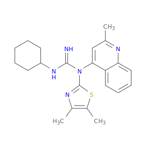 N-CYCLOHEXYL-N'-(4,5-DIMETHYL-THIAZOL-2-YL)-N'-(2-METHYL-4-QUINOLINYL)GUANIDINE