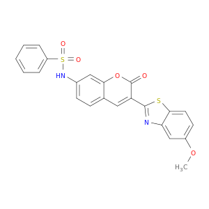 Benzenesulfonamide,N-[3-(5-methoxy-2-benzothiazolyl)-2-oxo-2H-1-benzopyran-7-yl]-