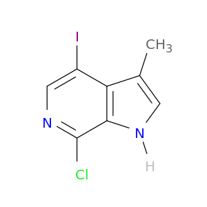 1H-Pyrrolo[2,3-c]pyridine, 7-chloro-4-iodo-3-methyl-