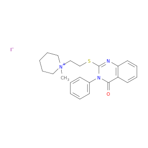 Piperidinium,1-[2-[(3,4-dihydro-4-oxo-3-phenyl-2-quinazolinyl)thio]ethyl]-1-methyl-, iodide(1:1)