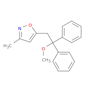 Isoxazole, 5-(2-methoxy-2,2-diphenylethyl)-3-methyl-