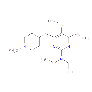 N,N-DIETHYL-4-METHOXY-6-[(1-METHYL-PIPERIDIN-4-YL)OXY]-5-METHYLSULFANYL-PYRIMIDIN-2-AMINE HYDROBROMIDE