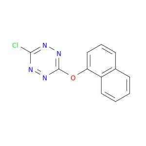 1,2,4,5-Tetrazine, 3-chloro-6-(1-naphthalenyloxy)-
