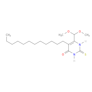 4(1H)-Pyrimidinone, 6-(dimethoxymethyl)-5-dodecyl-2,3-dihydro-2-thioxo-