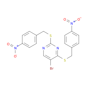 5-bromo-2,4-bis[(4-nitrobenzyl)sulfanyl]pyrimidine