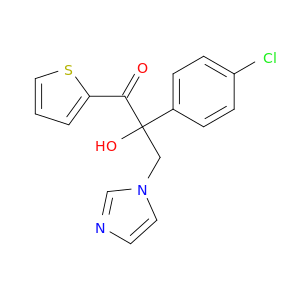1-Propanone,2-(4-chlorophenyl)-2-hydroxy-3-(1H-imidazol-1-yl)-1-(2-thienyl)-