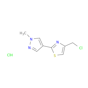 4-(Chloromethyl)-2-(1-methyl-1H-pyrazol-4-yl)-1,3-thiazole Hydrochloride