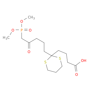 1,3-Dithiane-2-butanoic acid, 2-[5-(dimethoxyphosphinyl)-4-oxopentyl]-