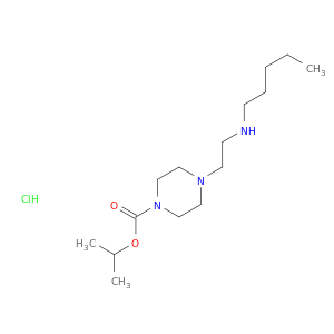 1-Piperazinecarboxylicacid, 4-[2-(pentylamino)ethyl]-, 1-methylethyl ester, hydrochloride (1:1)