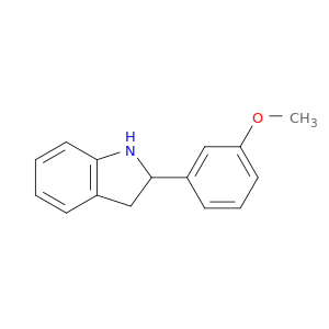 1H-Indole, 2,3-dihydro-2-(3-methoxyphenyl)-