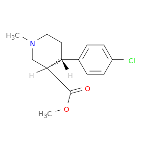 甲基(3R,4S)-4-(4-氯苯基)-1-甲基-3-哌啶羧酸盐