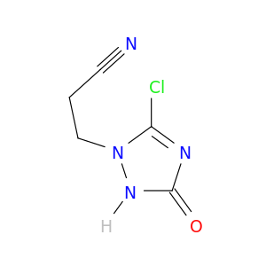 1H-1,2,4-Triazole-1-propanenitrile, 5-chloro-2,3-dihydro-3-oxo-