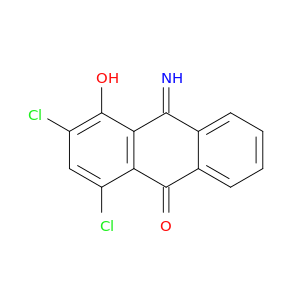 9(10H)-Anthracenone, 1,3-dichloro-4-hydroxy-10-imino-