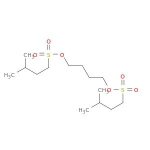 butane-1,4-diyl bis(3-methylbutane-1-sulfonate)