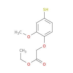 Acetic acid, (4-mercapto-2-methoxyphenoxy)-, ethyl ester