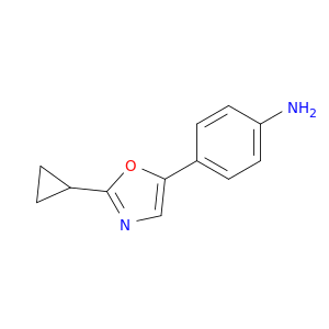 4-(2-Cyclopropyl-1,3-oxazol-5-yl)aniline