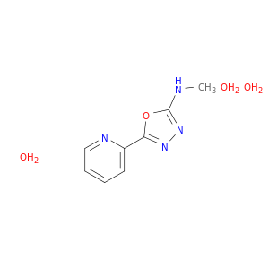 1,3,4-Oxadiazol-2-amine, N-methyl-5-(2-pyridinyl)-, trihydrate
