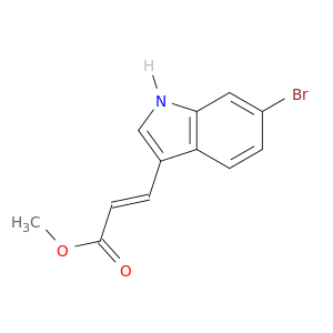 methyl (E)-3-(6-bromo-1H-indol-3-yl)prop-2-enoate