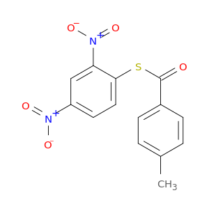 Benzenecarbothioic acid, 4-methyl-, S-(2,4-dinitrophenyl) ester