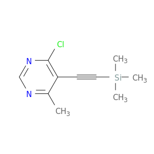 Pyrimidine, 4-chloro-6-methyl-5-[(trimethylsilyl)ethynyl]-