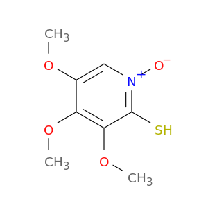 2-Pyridinethiol, 3,4,5-trimethoxy-, 1-oxide