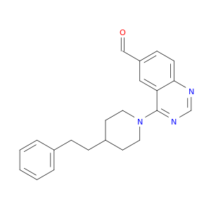 6-Quinazolinecarboxaldehyde, 4-[4-(2-phenylethyl)-1-piperidinyl]-