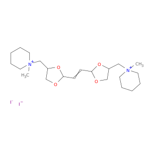 Piperidinium,1,1'-[1,2-ethenediylbis(1,3-dioxolane-2,4-diylmethylene)]bis[1-methyl-,diiodide (9CI)