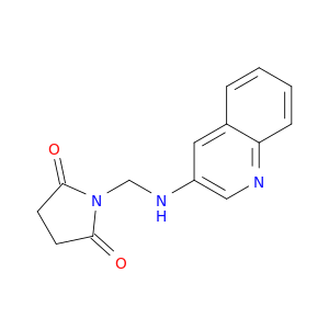 2,5-Pyrrolidinedione,1-[(4-quinolinylamino)methyl]-