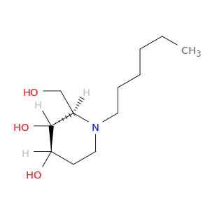 3,4-Piperidinediol, 1-hexyl-2-(hydroxymethyl)-, (2R,3R,4R)-
