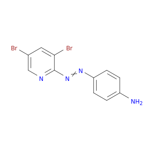 Benzenamine, 4-[(3,5-dibromo-2-pyridinyl)azo]-