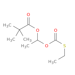 Propanoic acid, 2,2-dimethyl-, 1-[[(ethylthio)carbonyl]oxy]ethyl ester