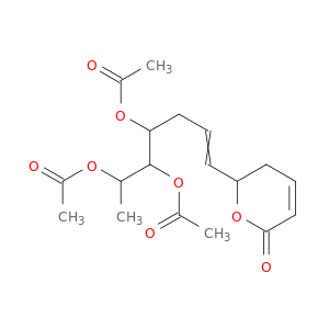 2H-Pyran-2-one, 5,6-dihydro-6-[4,5,6-tris(acetyloxy)-1-hepten-1-yl]-