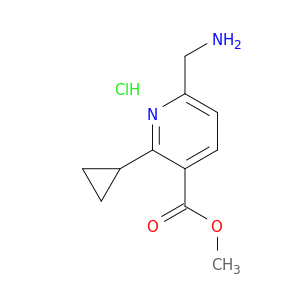 methyl 6-(aminomethyl)-2-cyclopropylpyridine-3-carboxylate hydrochloride