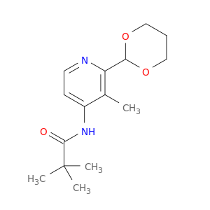 N-(2-(1,3-dioxan-2-yl)-3-methylpyridin-4-yl)pivalamide