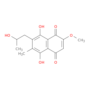 1,4-Naphthalenedione,5,8-dihydroxy-7-(2-hydroxypropyl)-2-methoxy-6-methyl-, (+)-
