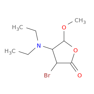 2(3H)-Furanone, 3-bromo-4-(diethylamino)dihydro-5-methoxy-