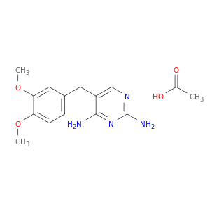 2,4-Pyrimidinediamine, 5-[(3,4-dimethoxyphenyl)methyl]-, acetate