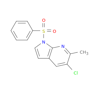 5-氯-6-甲基-1-(苯磺酰基)-1H-Pyrrolo[2,3-B]吡啶