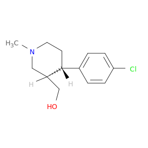 3-Piperidinemethanol, 4-(4-chlorophenyl)-1-methyl-, (3R,4S)-