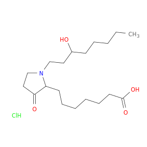2-Pyrrolidineheptanoic acid, 1-(3-hydroxyoctyl)-3-oxo-, hydrochloride