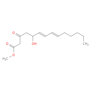 6,8-Tetradecadienoic acid, 5-hydroxy-3-oxo-, methyl ester, (E,E)-