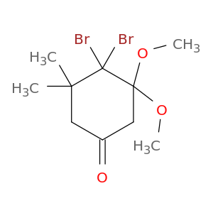 Cyclohexanone, 4,4-dibromo-3,3-dimethoxy-5,5-dimethyl-