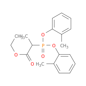Propanoic acid, 2-[bis(2-methylphenoxy)phosphinyl]-, ethyl ester